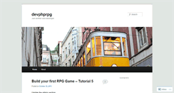 Desktop Screenshot of devphprpg.wordpress.com