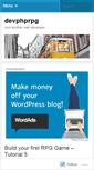 Mobile Screenshot of devphprpg.wordpress.com