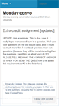 Mobile Screenshot of mondayconvo.wordpress.com