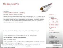 Tablet Screenshot of mondayconvo.wordpress.com