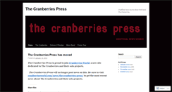 Desktop Screenshot of cranberriespress.wordpress.com