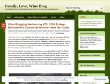Tablet Screenshot of familylovewine.wordpress.com