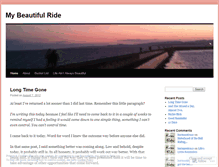 Tablet Screenshot of mybeautifulride.wordpress.com