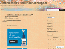 Tablet Screenshot of biociencias7.wordpress.com