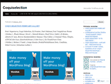 Tablet Screenshot of coquiselection.wordpress.com