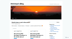 Desktop Screenshot of antivkeys.wordpress.com