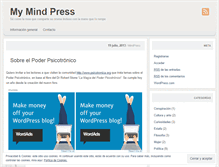Tablet Screenshot of mymindpress.wordpress.com