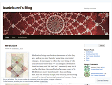 Tablet Screenshot of laurielaurel.wordpress.com