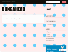 Tablet Screenshot of bungahead.wordpress.com