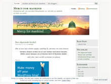 Tablet Screenshot of mercyformankind.wordpress.com