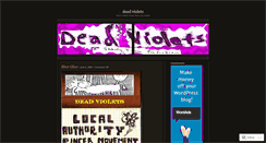 Desktop Screenshot of deadviolets.wordpress.com