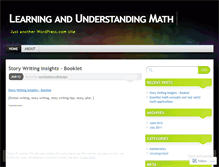 Tablet Screenshot of explainingmath.wordpress.com