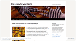 Desktop Screenshot of diplomacyworld.wordpress.com