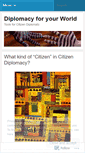 Mobile Screenshot of diplomacyworld.wordpress.com