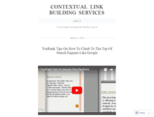 Tablet Screenshot of contextuallinkbuildingservices.wordpress.com