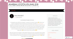 Desktop Screenshot of ambaleizdusumler.wordpress.com