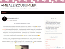 Tablet Screenshot of ambaleizdusumler.wordpress.com