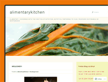 Tablet Screenshot of alimentarykitchen.wordpress.com