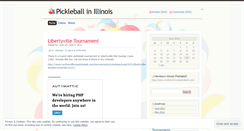 Desktop Screenshot of illinoispickleball.wordpress.com