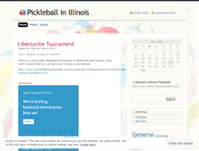 Tablet Screenshot of illinoispickleball.wordpress.com