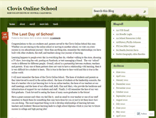Tablet Screenshot of clovisonlineschool.wordpress.com