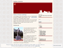 Tablet Screenshot of fashionuniverse.wordpress.com