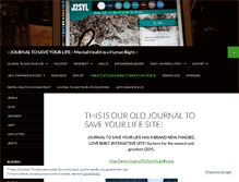 Tablet Screenshot of journaltosaveyourlife.wordpress.com