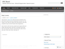 Tablet Screenshot of grcboard.wordpress.com