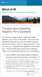 Mobile Screenshot of mindofm.wordpress.com