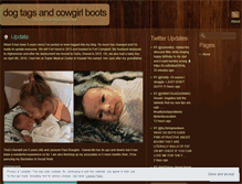 Tablet Screenshot of dogtagsandcowgirlboots.wordpress.com