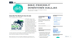 Desktop Screenshot of bikefriendlydowntowndallas.wordpress.com