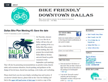 Tablet Screenshot of bikefriendlydowntowndallas.wordpress.com