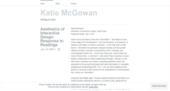 Desktop Screenshot of katiemcgowan.wordpress.com