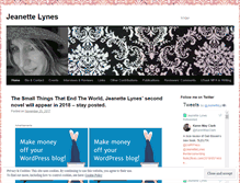 Tablet Screenshot of jeanettelynes.wordpress.com