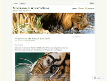 Tablet Screenshot of minerswildlifeart.wordpress.com