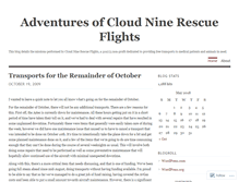 Tablet Screenshot of cloudninerescueflights.wordpress.com