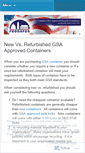 Mobile Screenshot of gsacontainers.wordpress.com