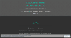 Desktop Screenshot of frans90s.wordpress.com