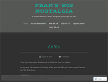 Tablet Screenshot of frans90s.wordpress.com