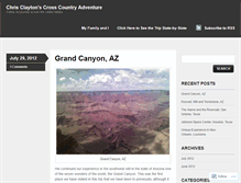 Tablet Screenshot of chrisclaytonscrosscountryadventure.wordpress.com