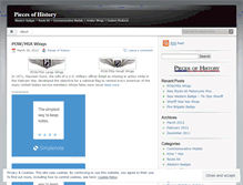 Tablet Screenshot of piecesofhistory.wordpress.com