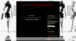 Desktop Screenshot of ghettoingenuity.wordpress.com