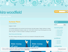 Tablet Screenshot of kirawoodfield.wordpress.com