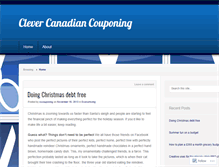Tablet Screenshot of clevercanadiancouponing.wordpress.com