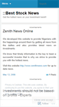 Mobile Screenshot of beststocknews.wordpress.com