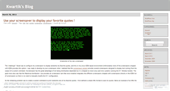 Desktop Screenshot of kwartik.wordpress.com