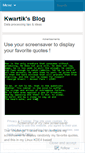Mobile Screenshot of kwartik.wordpress.com