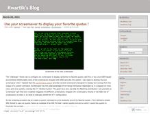 Tablet Screenshot of kwartik.wordpress.com