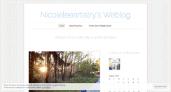 Desktop Screenshot of nicoleleeartistry.wordpress.com