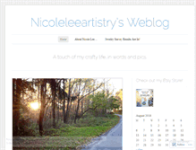 Tablet Screenshot of nicoleleeartistry.wordpress.com